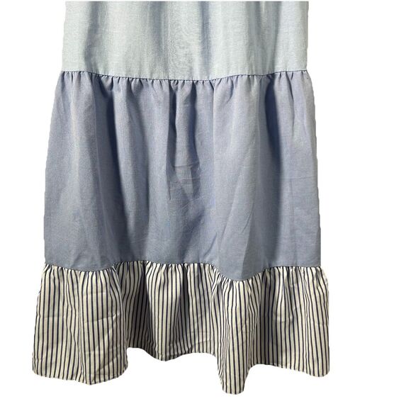 Tuckernuck Pomander Place Quinn Dress XL Blue White Colorblock Preppy Boho NEW - Picture 10 of 15